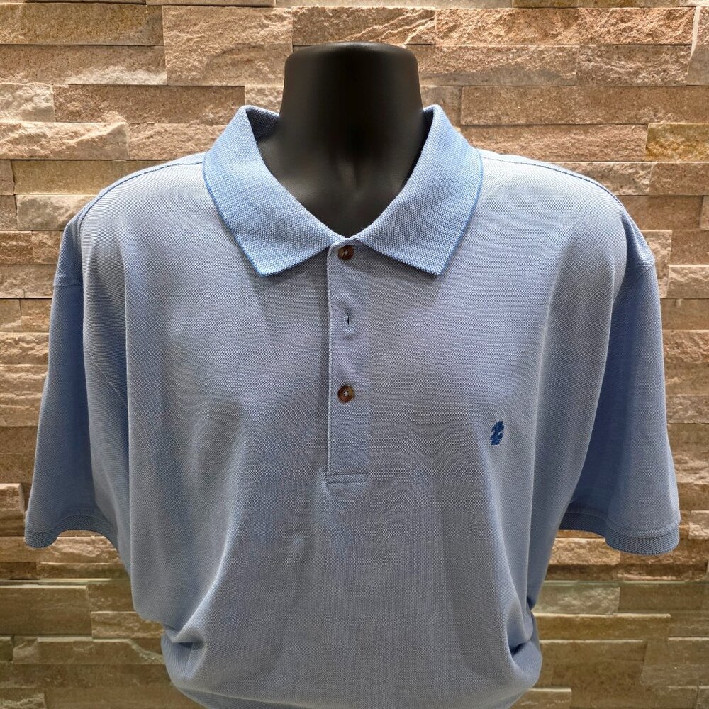 Izod Lt Blue 3x mens polo shirt